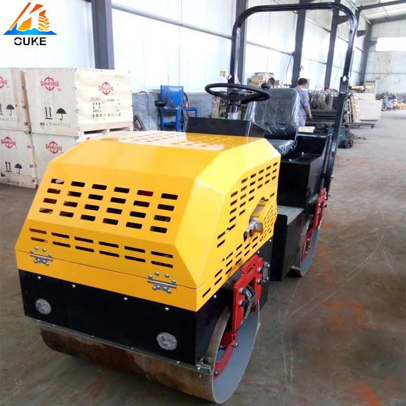 1 Ton Ride on Front Wheel Vibratory Road Roller