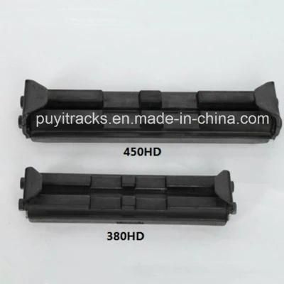Rubber Pad Clip on for Excavator Length 380mm Pitch 135mm