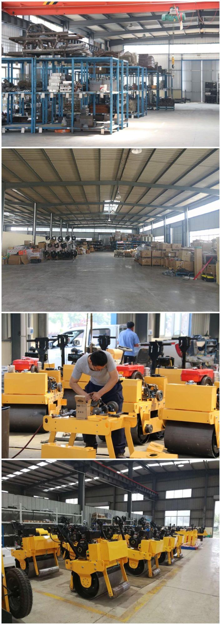 Ride on Hydraulic Double Drum Road Roller Compactor Fyl-860