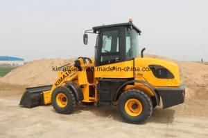 Kima10 Small Wheel Loader with Rops/Fops Cabin 1.5 Ton Load 3300kg Weight