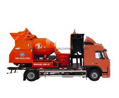 Factory Supply Self Loading Concrete Mixer Truck with Pump China