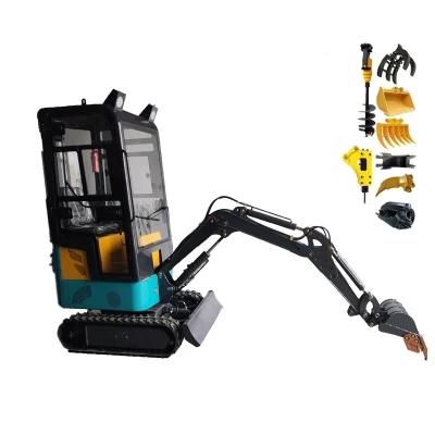 Competitive Quality 1000kg Small Digger 1ton Crawler Farm Mini Excavator