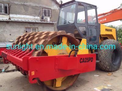 Second Hand Sheep Foot Roller Dynapac Ca25D Vibratory Road Roller for Sale