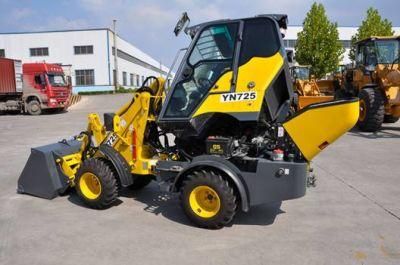 Yn725g CE Approved Hot Sale Mini Wheel Loader with Cabin