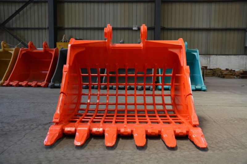 26ton Excavator Dustpan Design 1200mm Skeleton Bucket