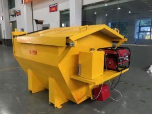 3000kg Capacity Asphalt Hot Box with Mobile Feeding Port