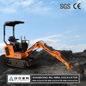 Home and Agricultural Use Mini Excavators 800 Kg with Accessories Swing Boom Canopy