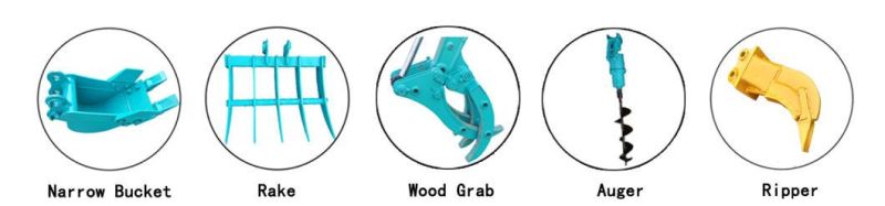 New Cx1.0t Hydraulic Mini Excavator Bucket