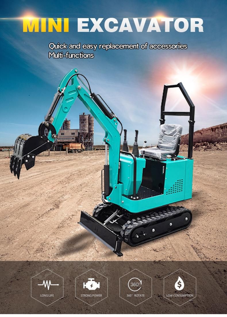 1 Ton Mini Track Crawler Small Excavator