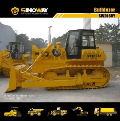 Fully Hydraulic Crawler Bulldozer 131kw/165HP Dozers for Road Construction