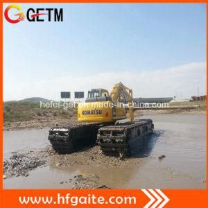 Amphibious Excavator for Digging Oil Trench Work