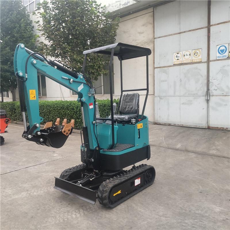 CE Approved 1ton Mini Digger 10 PRO Small Crawler Excavator with 120 Degree Deflection Boom