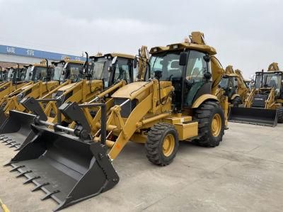 Asg388 4X4 Compact Tractor with Loader and Backhoe with Backhoe Loader Cabin Hydraulic Distributor Backhoe Loader