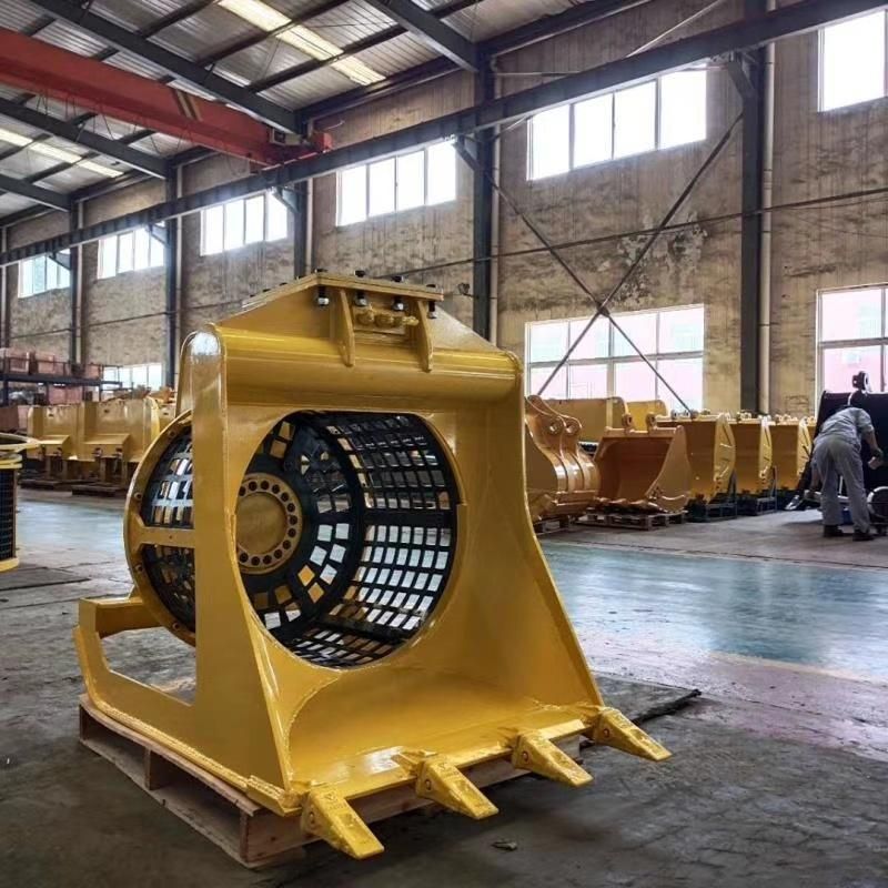 Screening Bucket with Rotary Sieve Rotating Bucket for Sand Recycling