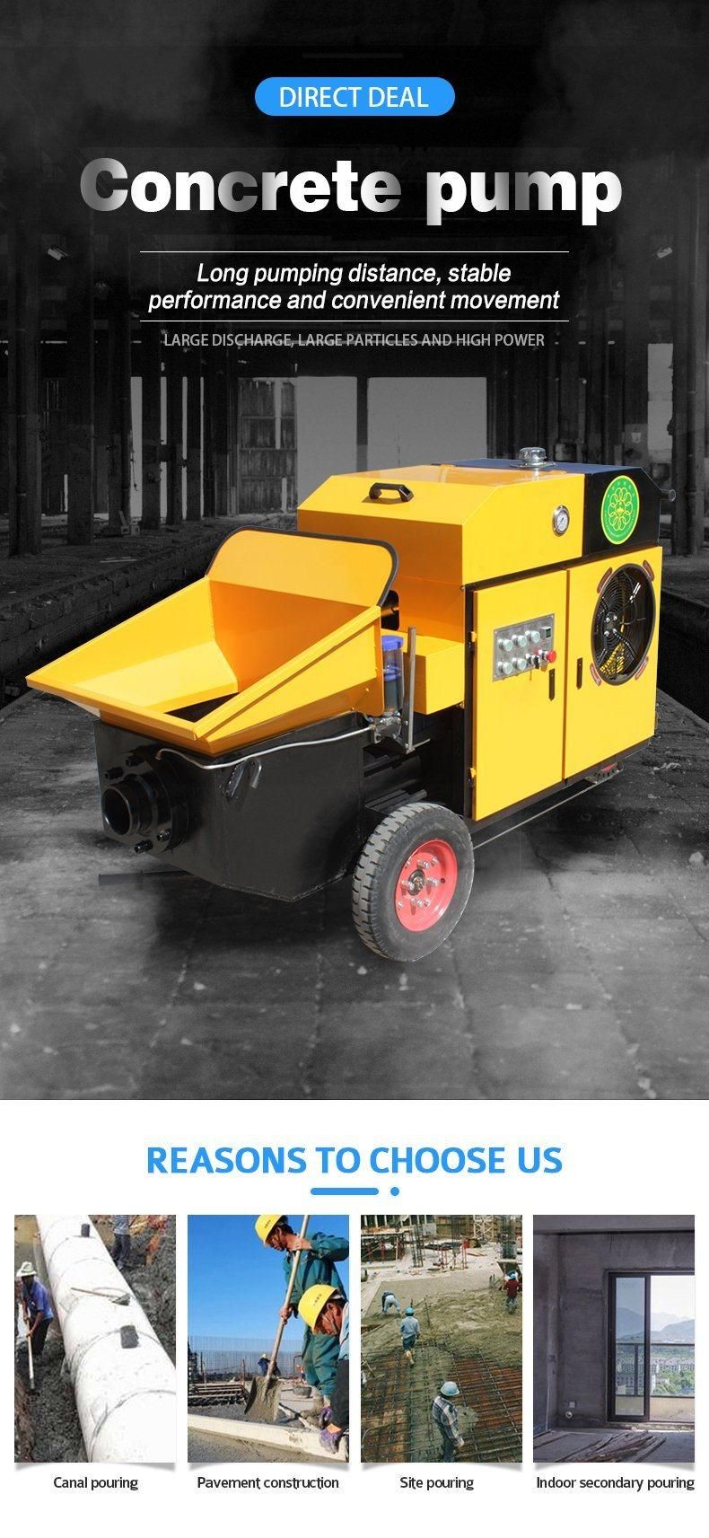 Construction Machine Cement Concrete Pump for Sale