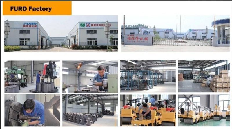2ton Mini Double Drum Compactor Vibratory Roller Asphalt Roller for Sale Fyl-900