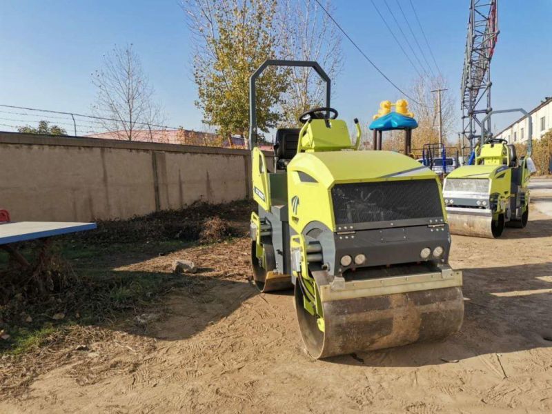 39" 2t Double Vibrating Type Kubota EPA Diesel Power Tandem Road Roller