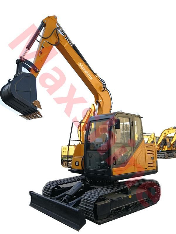 Chinese 7ton Cheap Hydraulic Excavator Machine Price New 8ton Digger Crawler Excavator for Sale