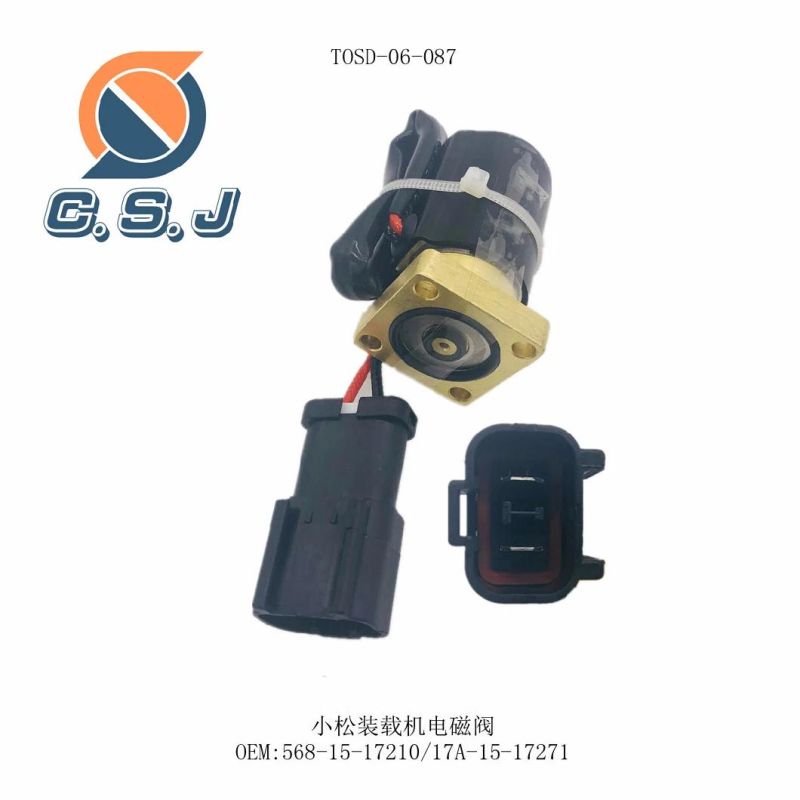 Solenoid Valve 568-15-17210 for Komatsu Wheel Loader Wa200-1 Wa300-1 Wz380-1