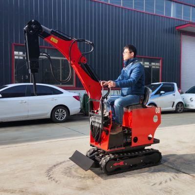 Digger Crawler Excavator 0.8ton 2 Ton for Sale Cheap Small Mini Excavators 0.8 Ton Mini Excavator 800 Kg Weight