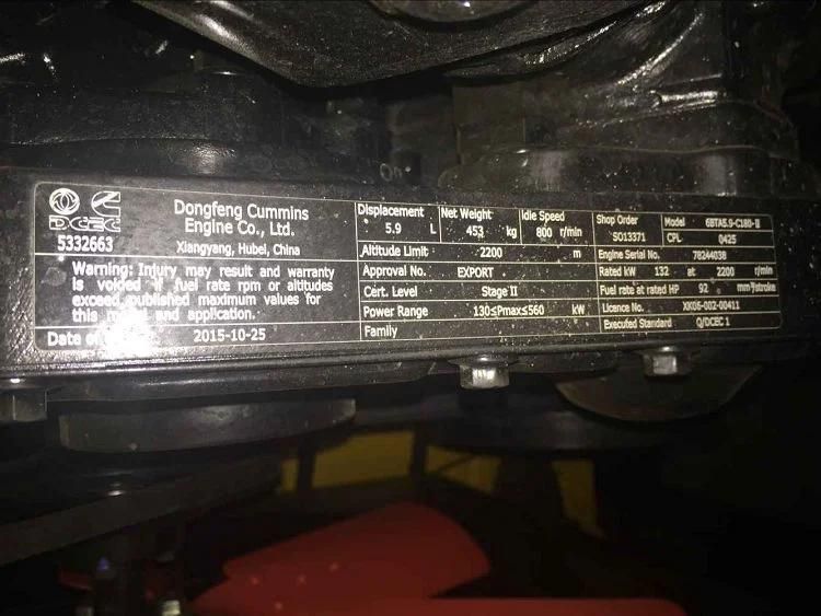 H948 Powerful Wheel Loader 4 Ton with Cummins Engine 6BTA5.9-C180