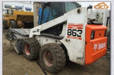 Used Bob Cat S863 Skid Steer Loader with Sweeper