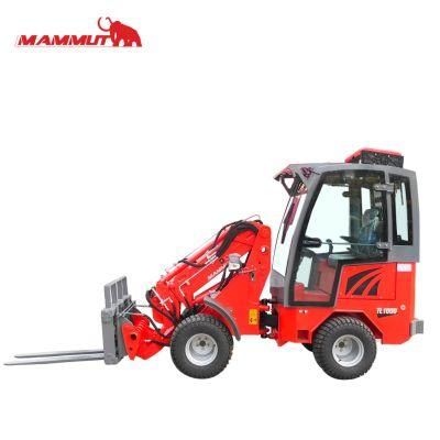 Tl1000 Big Cabin Mini Front Telescopic Wheel Loader