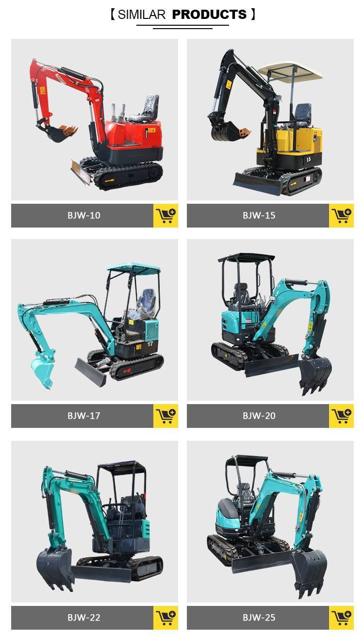 New Design Small Mini Garden Excavator 2 Ton Mini Digger for Wholesales