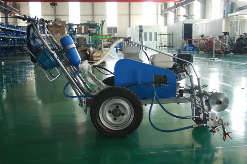 Hand Push Parking Lot Pavement Lines Painting Marking Machine