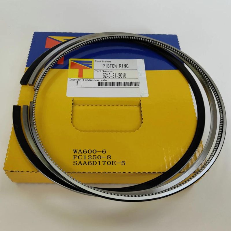 High Quality Diesel Engine Mechanical Parts Piston Ring 6245-31-2010 for Excavator Parts PC1250-8 Wheel Loaders Parts Wa600-6 Engine Parst SAA6d170e-5 Qak23