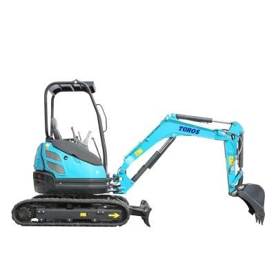 Mini Tracked Digger Chain Digger Mini Excavator 2.5 Ton Hot Sale