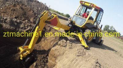 Diesel Engine 75kw Backhoe Loader for Farmer From Chinese Factory