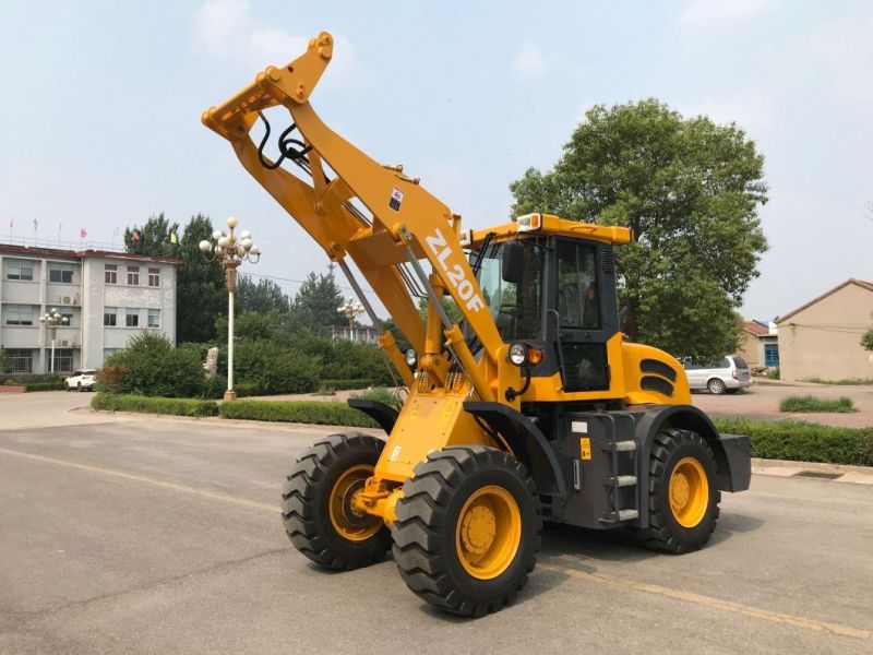 Front End New Hydraulic Articulated Small Mini Wheel Loader Price 2ton