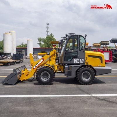 China Mammut 1.8ton Kleine Hoflader Radlader Front Wheel Loader