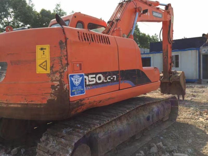 15t Doosan Excavator Dh150LC-7, Used Doosan Dh150 Crawler Excavator