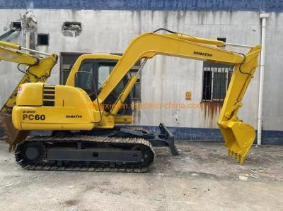 Japanese Made Used Komatsu PC60-7 Crawler Excavator, Used Small Excavator