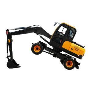 Bd80 6.5 Ton Best Mini Wheel Excavator Price for Sale