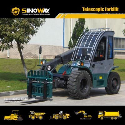 Good Quality 2.5ton Material Telescopic Handler with Fork and Bucket
