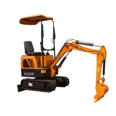 High Quality Mini Excavator (HQ08) with Ce, Euro 5 Engine