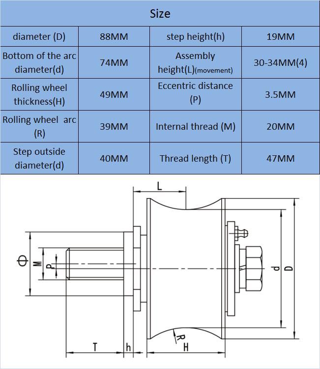 Gjj Construction Hoist Parts Side Roller Cable Roller