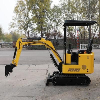 Hydraulic Type Small Excavator 1 Ton Excavator with Roof