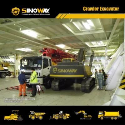 High Performance 24 Ton Chain Excavator with Cummine Engine