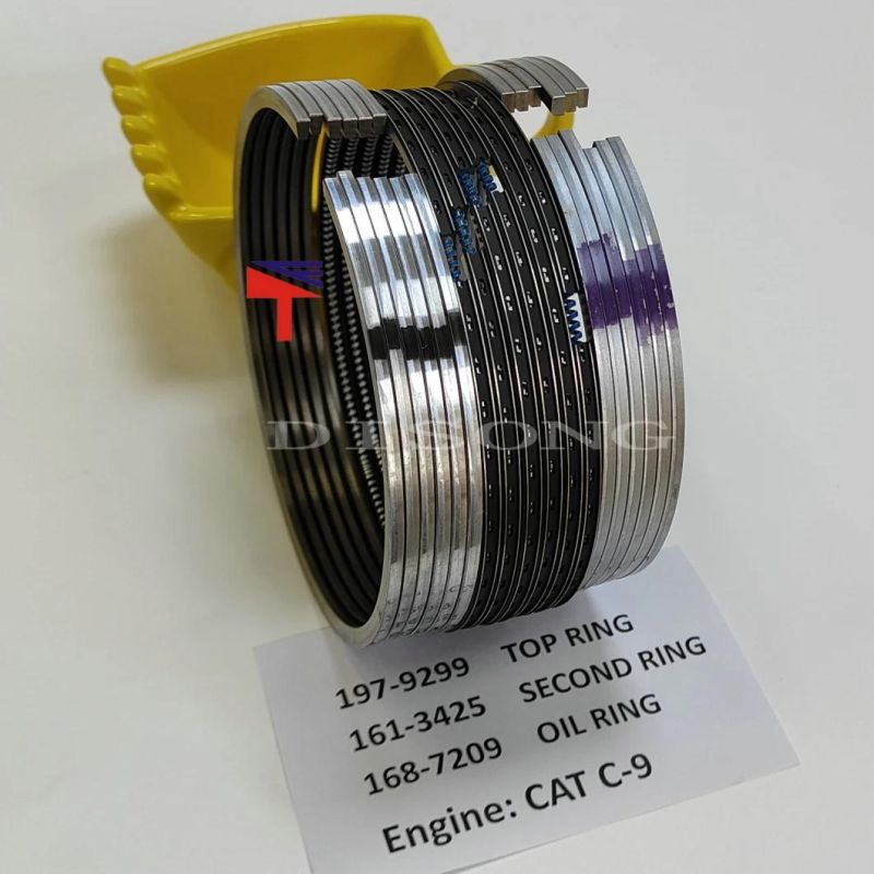 High Quality Diesel Engine Mechanical Parts Piston Ring 161-3425 168-7209 197-9299 for Excavator Parts E33oc Engine Parts C-9 Generator Set