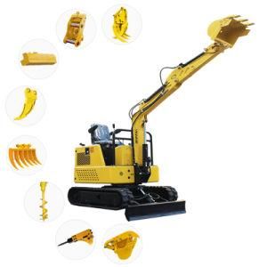 Free Shipping for Small Chinese Mini Excavator for Sale Prices Towable Mini Excavator 1500kg with CE/ISO