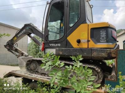 Used Mini Medium Backhoe Excavator Volvo Ec55D Construction Machine Second-Hand