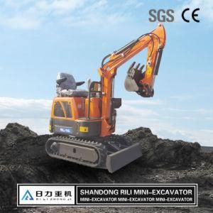 China 1tons Crawler Mini Excavator with Log Grapple