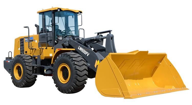 Construction Machinery Loader XCMG Official 6ton Wheel Loader Lw600fv (more models for sale)