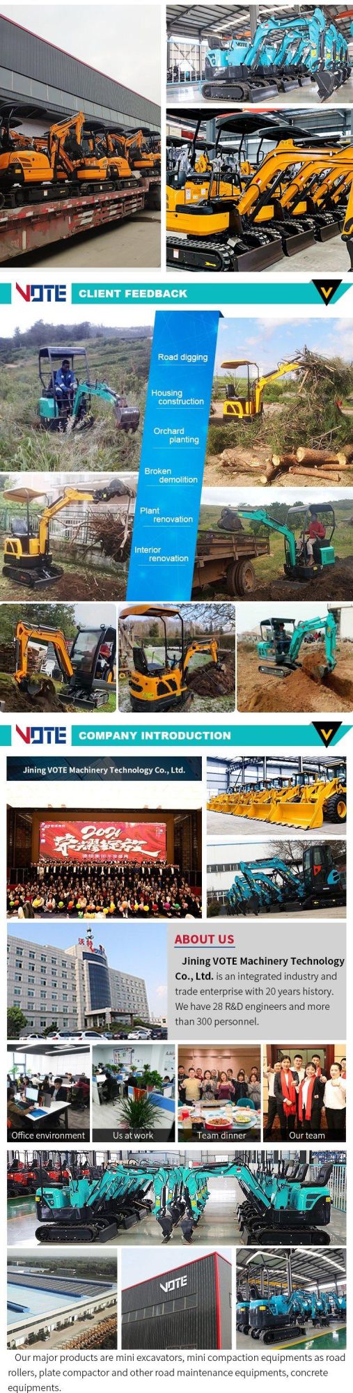 New Products for Sale 1780kg Chinese Excavator Mini Digger Farm Agricultural Hot Price of Small Excavator