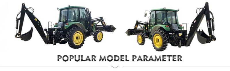 High Cost Performance 80HP Tractor with Front End Loader for Sale