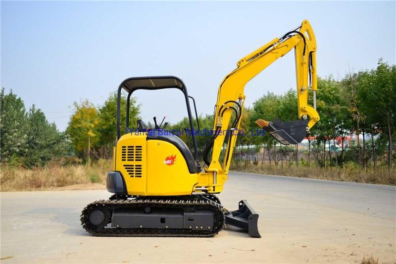 Mini Hydraulic System Bulldozer Small Rubber Steel Crawler 1200kg Excavator Price for Sale